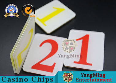 65g Casino Game Accessories Acrylic Scrub Digital 1/2 Cover Plate