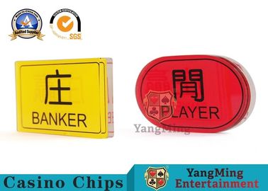 Crystal Acrylic Poker Dealer Button With Environmental Protection Materials