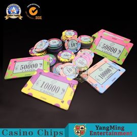 Custom Gambling Casino Poker Chips High - Density Ceramic Code Environmental Protection