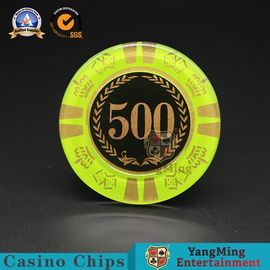 Anti - Counterfeiting Crystal Poker Chips / Rectangular Poker Chips For Casino