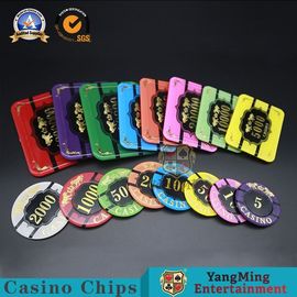 High - Temperature Bronzing Acrylic Poker RFID Chips Standard Carton Packaging