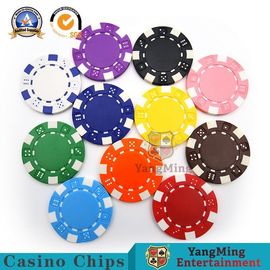 High Density ABS Sticker Plastic Casino Poker Chips Smooth Surface Shrinkage Wrapped