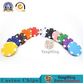 High Density ABS Sticker Plastic Casino Poker Chips Smooth Surface Shrinkage Wrapped