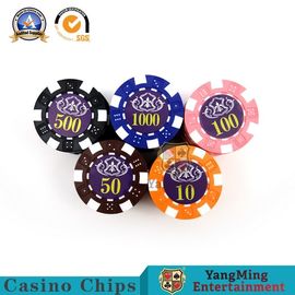 760pcs 14g ABS Iron core Custom American Plastic Casino Poker Chip Set Ink Silk Screen Bronzing