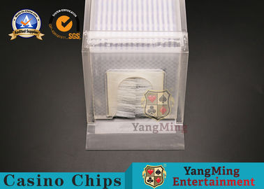 Transparent 6 Deck Cards Poker Dealer Shoe Black Jack Size 325*100*135mm