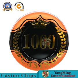 Two - Tone Sticker UV RFID Casino Chips High Transmittance Acrylic Material 14g