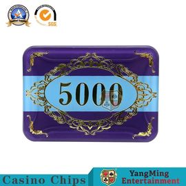Durable Light Weight RFID Casino Chips / Rectangle Poker Chips Standard Color
