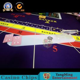 Transparent Handle Casino Poker Cards Shovel Milky White Acrylic Color