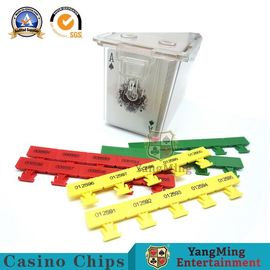 Macau Casino Game Accessories Baccarat Custom Security Box Discard Holder Lock Seal