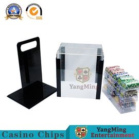 Custom Size 1000 pcs 40mm Poker Chips Case Clear Acrylic Poker Chip Carrier Box