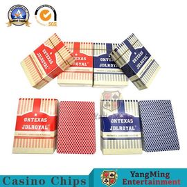 CMYK Printing Casino Playing Cards Red / Blue Color 88*58mm 88*63mm