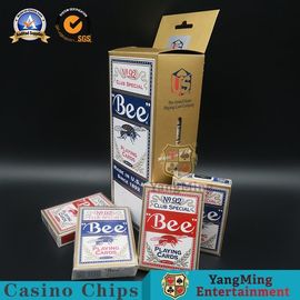 International Casino  Black Core Paper Playing Cards Red Blue 144 Decks Uv Mark