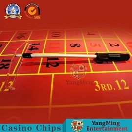 Roulette Wheel Gambling Table Chips Casino Game Accessories 2 - Section Telescope Aluminum Poker Chip Rake