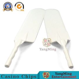 White Color Casino Game Accessories Texas Hold'em Table Playing Cards Discard Shovel