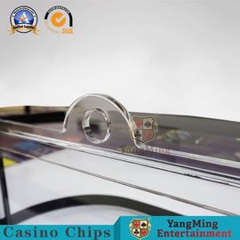 Acrylic Thicken Chips Carrier Roulette Wheel Gambling Table Dedicated Casino Chips Dealer Holder
