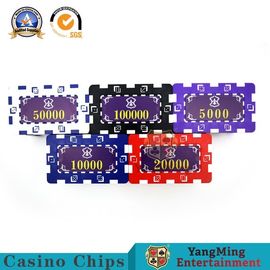 Durable Plastic Casino Poker Chip Set Ceramic Rfid UV Security Code Stickers