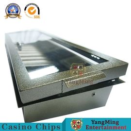 680*210mm Poker Table Chip Tray 1 Lock 14g Mixing Gambling Chips Case