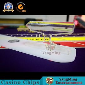 White Plastic Logo Cards Shovel Casino Vip Club Game - Specific Playing Cards RFID Chip Handle Shovel