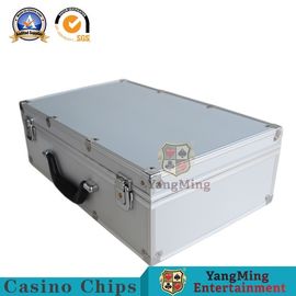 Original Custom Aluminum Alloy Poker Chips Case Standard Size Handle RFID Chips Carrier Box