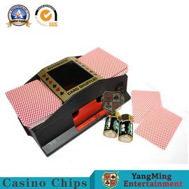 Black Plastic Poker Card Shuffler Machine Manual Standard Wear - Resistant