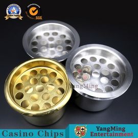 Industrial Casino Game Accessories Custom Stainless Steel Silver Color Ashtray Gambling Table Dedicated Water Holder