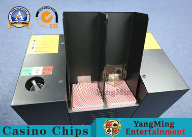 Automatic Black Color Metal Casino Playing Cards Shredder Poker Cards Discarded License Machine