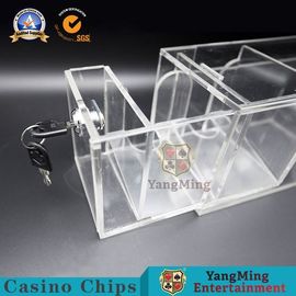 Acrylic Transparent Baccarat Discard Poker Playing Cards Holder 8 Deck Cards For Entertainment Table Card Games