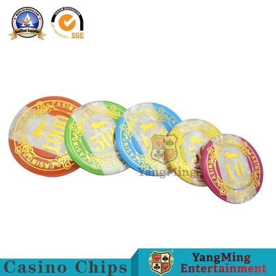 760 Pcs Texas Hold 'Em Game Core Anti-Counterfeit Chip Currency American ABS Clay Poker Fancy Chip Set Factory Spot