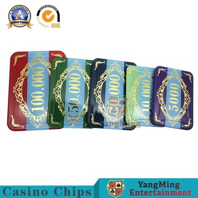 760 Pcs Texas Black Jack Bronzing Plastic Chips Two-Layer Acrylic Anti-Counterfeiting Chip Set Spot Support Customized