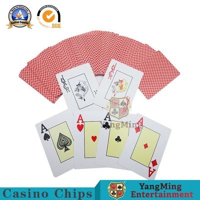 Waterproof PVC Plastic Playing Cards For Texas Hold'Em Game Double Sided Frosted
