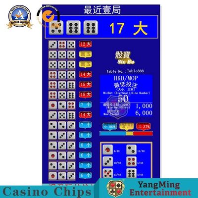 Sic Bo Entertainment Table Electronic Display System Macau USB Software Manual Input