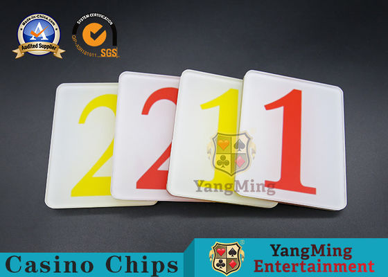 8mm Thickness Casino Game Accessories Number 1.2 Combination Cover Plate
