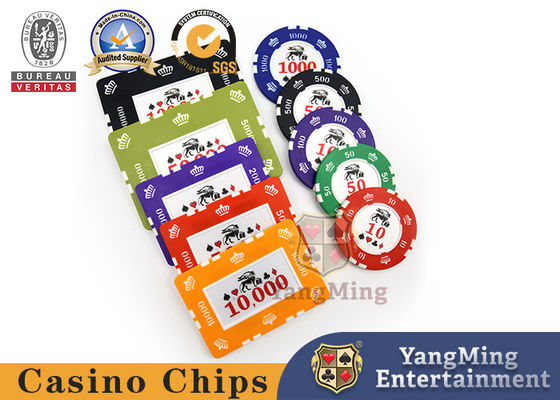Ironcore Stickers Casino Clay Poker Table Chip Lightweight