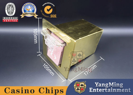 Titanium Gold Metal Entertainment Poker Gaming Table Scrap Metal Card Rack