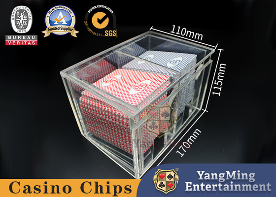 Acrylic 8 Decks Poker Chip Rack Holder For Baccarat Games