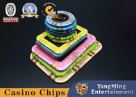 Acrylic Crystal Casino Poker Chips With Screen Printing Pattern