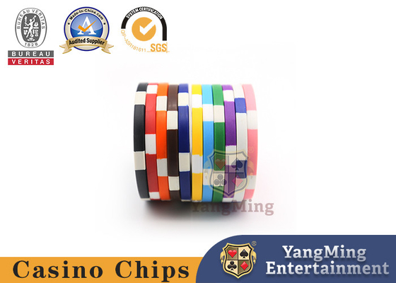 Buy 11.5g Plastic Fancy Blank Casino Poker Chips Without Pattern Customized Logo online manufacture