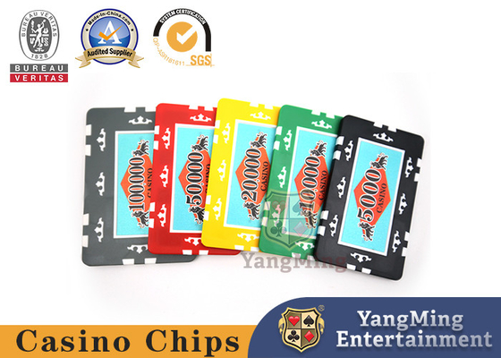 Buy ABS 11.5g Professional Baccarat Texas Poker Chip Set Yellow Green Red Color online manufacture