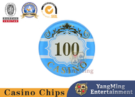 Macau Three Layer Crystal Acrylic Casino Poker Chip Set 760 Piece Gold Stamping UV