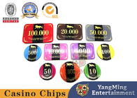 800pcs Acrylic Baccarat Table RFID Casino Poker Chip Set Crystal Plastic ID Customizable