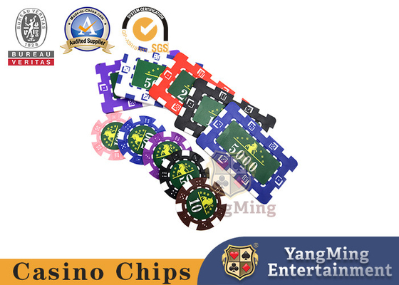 Buy 11.5g Abs Plastic 760 Piece Custom Poker Chips Set Anti Counterfeiting For Casino Table online manufacture