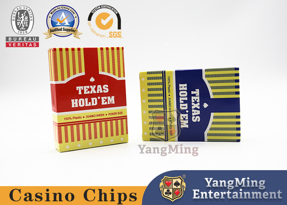 Buy 63 X 88 Mm Prevent Cheating Casino Playing Cards Red And Blue Dual Color online manufacture