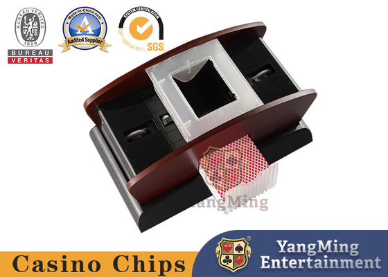 Buy Battery Single Poker Shuffle Machine Wooden Material Texas Poker Table Shuffle Machine online manufacture