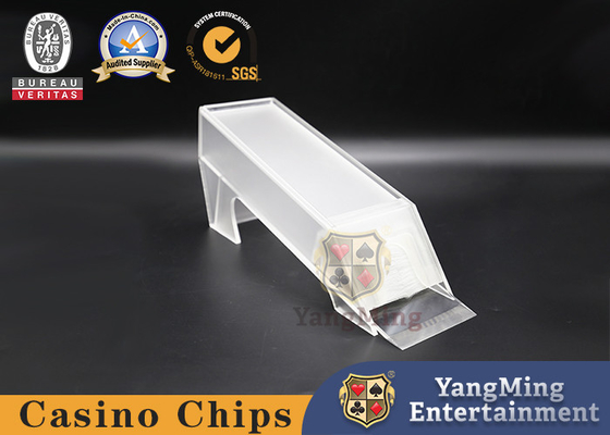 Buy 8 Pairs Poker Cards Casino Table Dealer Shoe Customized Translucent Acrylic Plastic Iron Shaft online manufacture