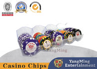 ABS Diamond 45mm Poker Chip Box Frosted Plastic Customized 100 Piece Case