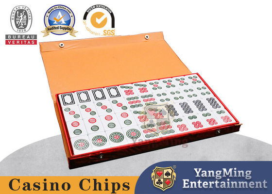 Melamine Mahjong Tiles Gift Box Set For Casino Table Games