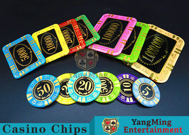 Round Shape RFID Casino Chips / Casino Poker Chips With Good Wear Resistance