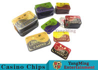 Crystal Acrylic Casino Poker Chips , Mesh Bronzing Silkscreen Custom Casino Chips