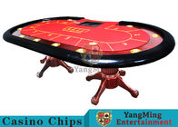 Tiger Legs Poker Game Table With European Style Groove Design In Mesa Runway