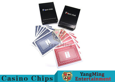 Buy 143g Casino Playing Cards / Waterproof Playing Cards With Black Core Paper online manufacture